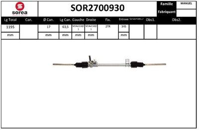 SOR2700930 EAI Рулевой механизм