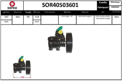 SOR40503601 EAI Гидравлический насос, рулевое управление