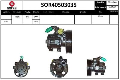 SOR40503035 EAI Гидравлический насос, рулевое управление