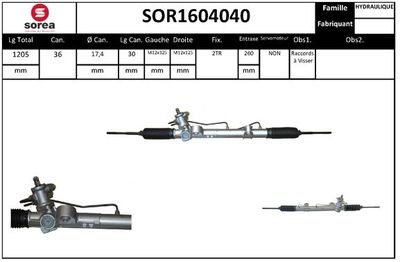 SOR1604040 EAI Рулевой механизм