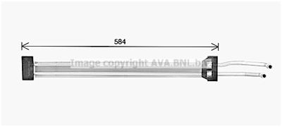 PR3096 AVA QUALITY COOLING Масляный радиатор, рулевое управление