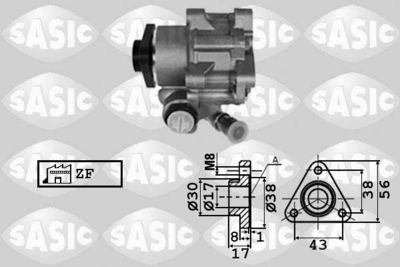 7076058 SASIC Гидравлический насос, рулевое управление