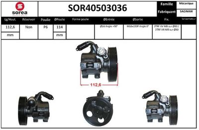 SOR40503036 EAI Гидравлический насос, рулевое управление