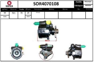 SOR4070108 EAI Гидравлический насос, рулевое управление