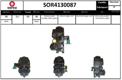 SOR4130087 EAI Гидравлический насос, рулевое управление