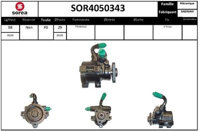 SOR4050343 EAI Гидравлический насос, рулевое управление