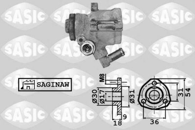 7076008 SASIC Гидравлический насос, рулевое управление