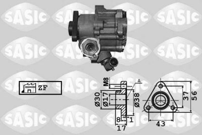 7076004 SASIC Гидравлический насос, рулевое управление