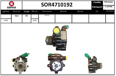 SOR4710192 EAI Гидравлический насос, рулевое управление