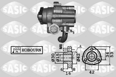 7076035 SASIC Гидравлический насос, рулевое управление