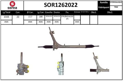 SOR1262022 EAI Рулевой механизм