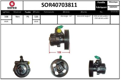 SOR40703811 EAI Гидравлический насос, рулевое управление