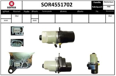 SOR4551702 EAI Гидравлический насос, рулевое управление