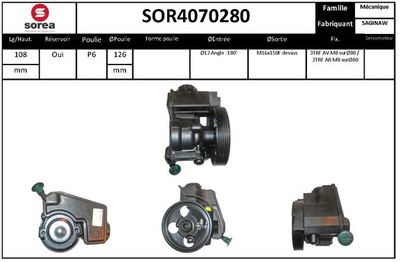 SOR4070280 EAI Гидравлический насос, рулевое управление