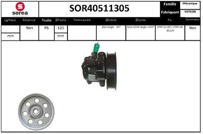 SOR40511305 EAI Гидравлический насос, рулевое управление