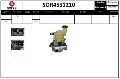 SOR4551210 EAI Гидравлический насос, рулевое управление