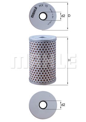 HX15 KNECHT Гидрофильтр, рулевое управление