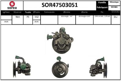 SOR47503051 EAI Гидравлический насос, рулевое управление