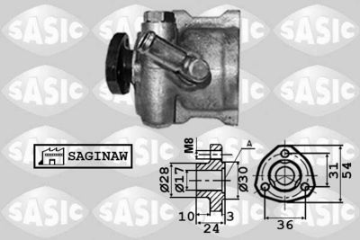 7076030 SASIC Гидравлический насос, рулевое управление