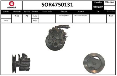 SOR4750131 EAI Гидравлический насос, рулевое управление