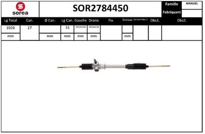 SOR2784450 EAI Рулевой механизм