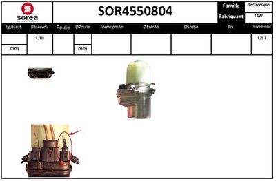 SOR4550804 EAI Гидравлический насос, рулевое управление