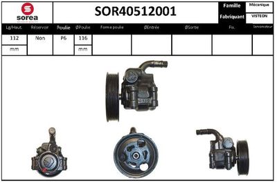 SOR40512001 EAI Гидравлический насос, рулевое управление