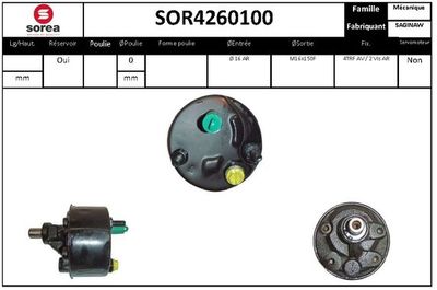 SOR4260100 EAI Гидравлический насос, рулевое управление