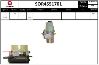 SOR4551701 EAI Гидравлический насос, рулевое управление