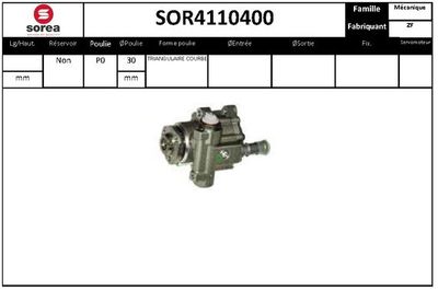 SOR4110400 EAI Гидравлический насос, рулевое управление