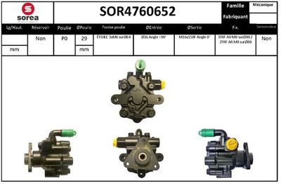 SOR4760652 EAI Гидравлический насос, рулевое управление