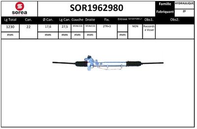 SOR1962980 EAI Рулевой механизм