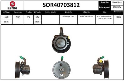 SOR40703812 EAI Гидравлический насос, рулевое управление