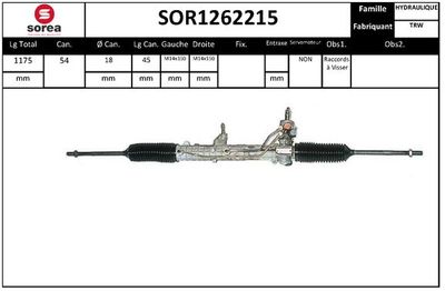 SOR1262215 EAI Рулевой механизм