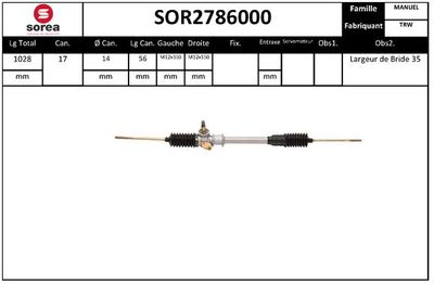 SOR2786000 EAI Рулевой механизм