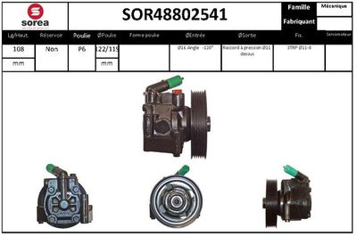 SOR48802541 EAI Гидравлический насос, рулевое управление