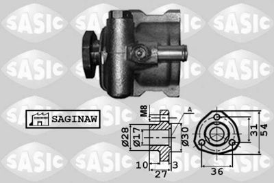 7076029 SASIC Гидравлический насос, рулевое управление