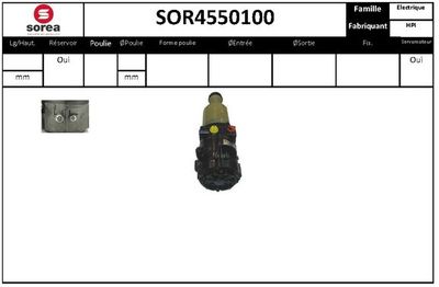 SOR4550100 EAI Гидравлический насос, рулевое управление