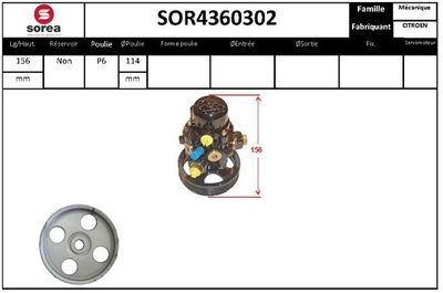 SOR4360302 EAI Гидравлический насос, рулевое управление