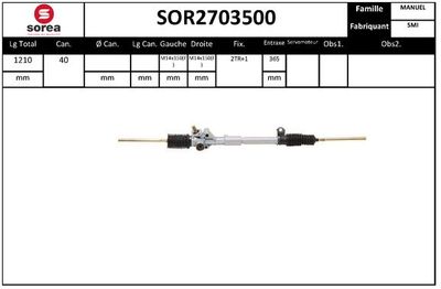 SOR2703500 EAI Рулевой механизм