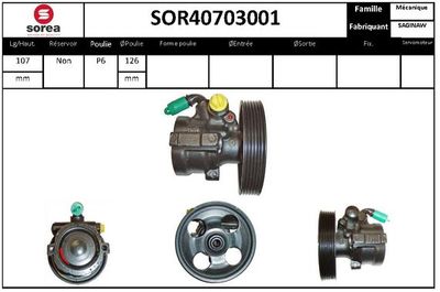 SOR40703001 EAI Гидравлический насос, рулевое управление