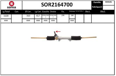 SOR2164700 EAI Рулевой механизм