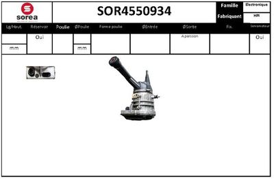 SOR4550934 EAI Гидравлический насос, рулевое управление