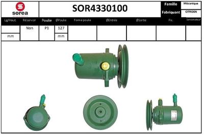 SOR4330100 EAI Гидравлический насос, рулевое управление