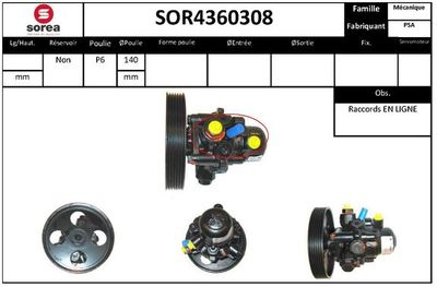 SOR4360308 EAI Гидравлический насос, рулевое управление