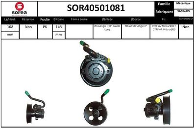 SOR40501081 EAI Гидравлический насос, рулевое управление