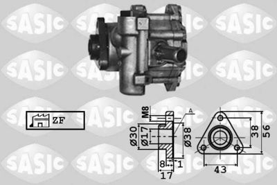 7076001 SASIC Гидравлический насос, рулевое управление