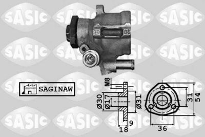 7076021 SASIC Гидравлический насос, рулевое управление