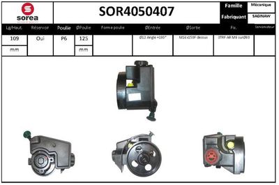 SOR4050407 EAI Гидравлический насос, рулевое управление