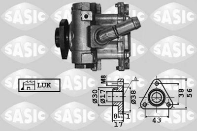 7076040 SASIC Гидравлический насос, рулевое управление